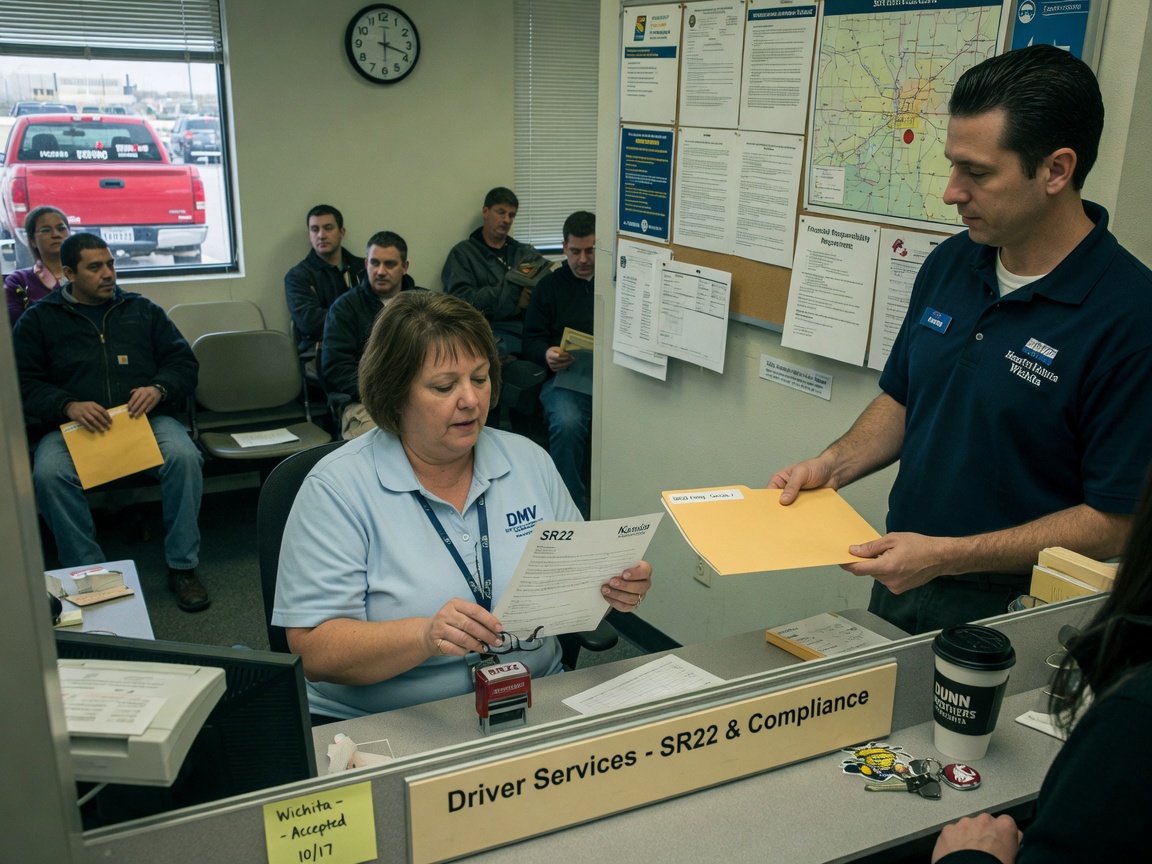 When Kansas DMV Accepts an SR22 from a Local Wichita Agent
